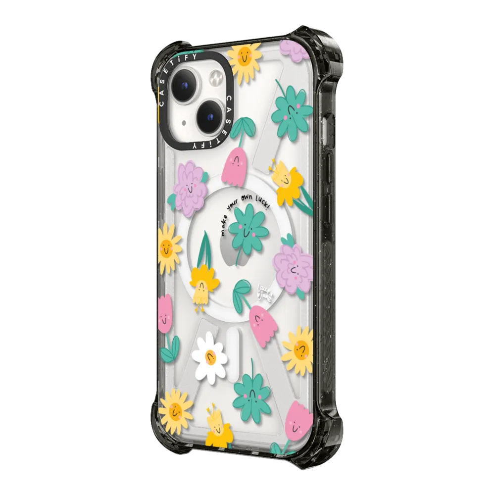 Impact Ring Stand iPhone 16 Pro Max Case MagSafe Compatible - Happy Garden by Laura Jane Illustrations
