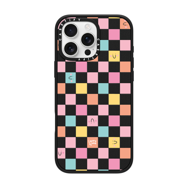 Laura Jane Illustrations x CASETiFY iPhone 16 Pro Max ケース Floral,Rainbow マットブラック インパクトケース MagSafe対応 Cute Checkered by Laura Jane Illustrations Father's Day Laura Jane Illustrations x CASETiFY iPhone 16 Pro Max ケース Floral,Rainbow マットブラック インパクトケース MagSafe対応 Cute Checkered by Laura Jane Illustrations Father's Day