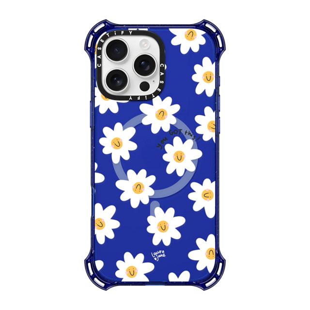 Laura Jane Illustrations x CASETiFY iPhone 16 Pro Max Case コバルトブルー バウンスケース Daisies by Laura Jane Illustrations Laura Jane Illustrations x CASETiFY iPhone 16 Pro Max Case コバルトブルー バウンスケース Daisies by Laura Jane Illustrations