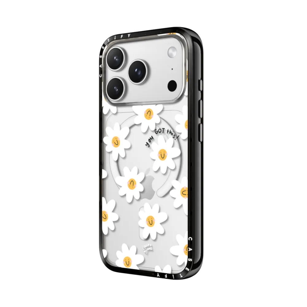 Compact iPhone 17 Pro Max Case MagSafe Compatible - Daisies by Laura Jane Illustrations