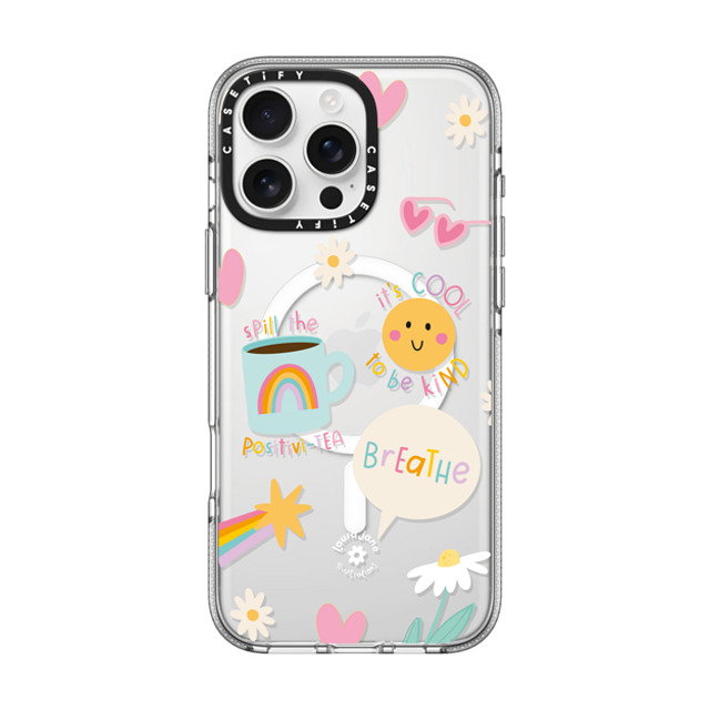 Laura Jane Illustrations x CASETiFY iPhone 16 Pro Max ケース クリア クリア ケース MagSafe対応 Breathe by Laura Jane Illustrations