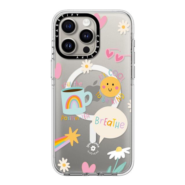 Laura Jane Illustrations x CASETiFY iPhone 15 Pro Max ケース クリア クリア ケース MagSafe対応 Breathe by Laura Jane Illustrations