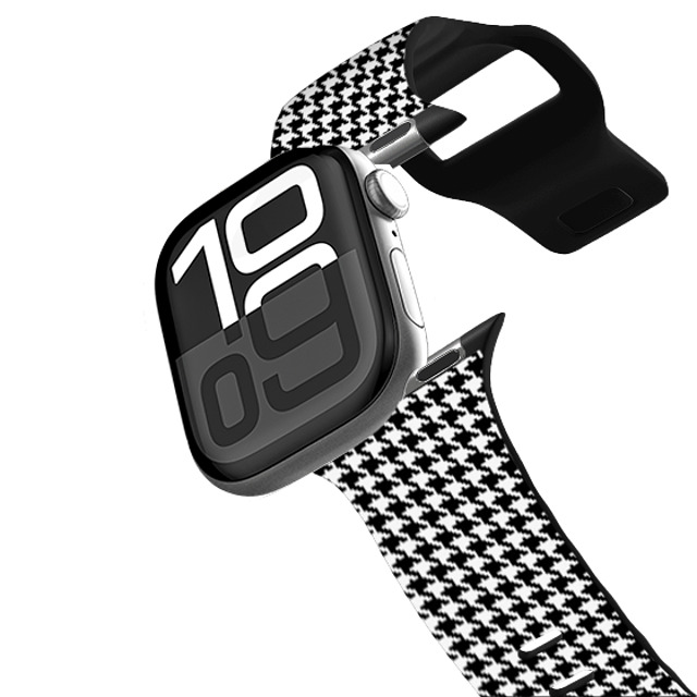 CASETiFY Apple Watch Band Series 10 (42mm) ブラック インパクト バンド クリスマス Classic Houndstooth