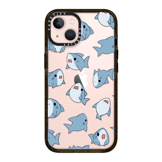 Leonarudo x CASETiFY iPhone 13 ケース ブラック インパクトケース Normal Leonarudo pattern