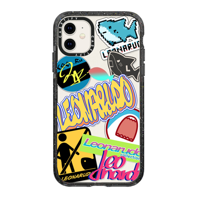 Leonarudo x CASETiFY iPhone 11 ケース Cartoon,Street Art ブラック インパクトケース street Leonarudo Back to School Leonarudo x CASETiFY iPhone 11 ケース Cartoon,Street Art ブラック インパクトケース street Leonarudo Back to School