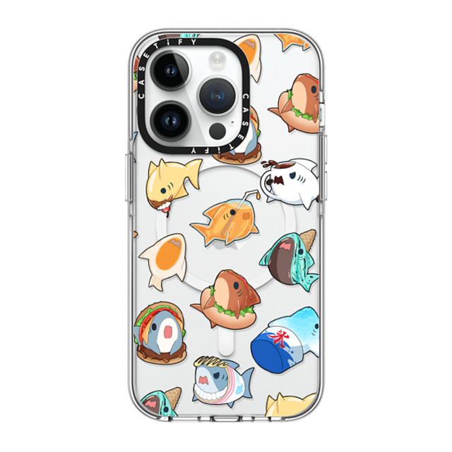 Leonarudo x CASETiFY iPhone 14 Pro ケース クリア クリア ケース MagSafe対応 Food Leonarudo pattern