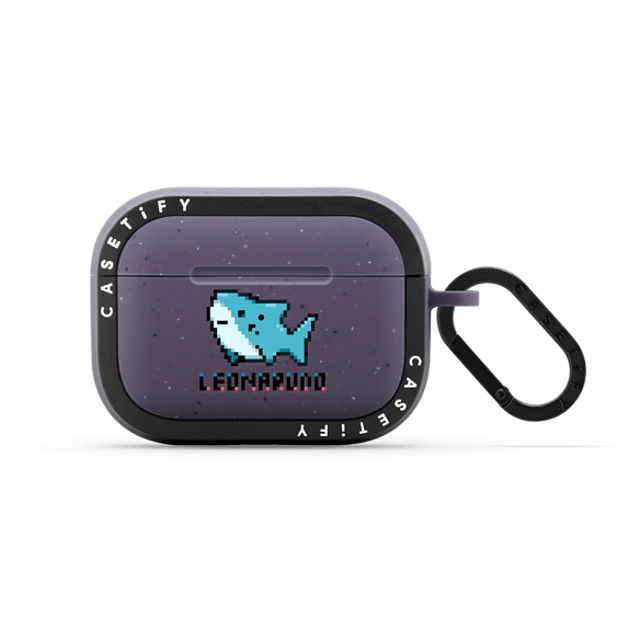 Leonarudo x CASETiFY AirPods Pro Cartoon Matte Deep Purple バウンス ケース Leonarudo Dot Father's Day Leonarudo x CASETiFY AirPods Pro Cartoon Matte Deep Purple バウンス ケース Leonarudo Dot Father's Day
