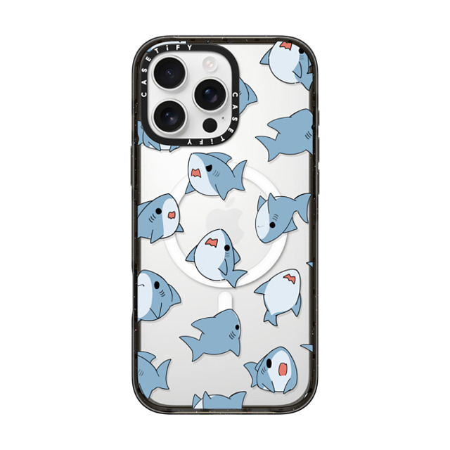 Leonarudo x CASETiFY iPhone 16 Pro Max ケース ブラック インパクトケース MagSafe対応 Normal Leonarudo pattern