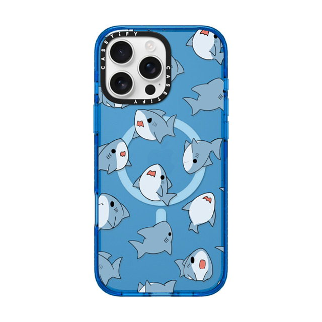Leonarudo x CASETiFY iPhone 16 Pro Max ケース スカイブルー インパクトケース MagSafe対応 Normal Leonarudo pattern