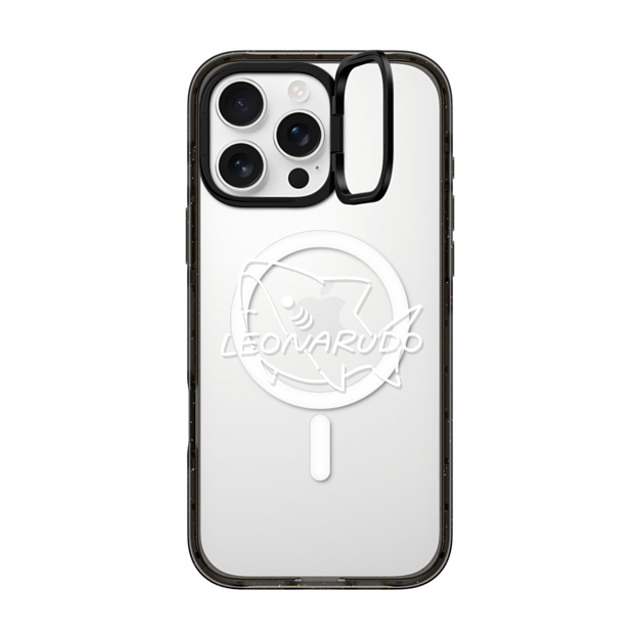 Leonarudo x CASETiFY iPhone 16 Pro Max ケース Cartoon ブラック インパクトリングスタンドケース MagSafe対応 Simple Leonarudo Father's Day Leonarudo x CASETiFY iPhone 16 Pro Max ケース Cartoon ブラック インパクトリングスタンドケース MagSafe対応 Simple Leonarudo Father's Day