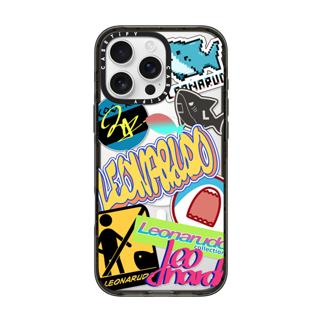 Leonarudo x CASETiFY iPhone 16 Pro Max ケース Cartoon,Street Art ブラック インパクトケース MagSafe対応 street Leonarudo Father's Day Leonarudo x CASETiFY iPhone 16 Pro Max ケース Cartoon,Street Art ブラック インパクトケース MagSafe対応 street Leonarudo Father's Day