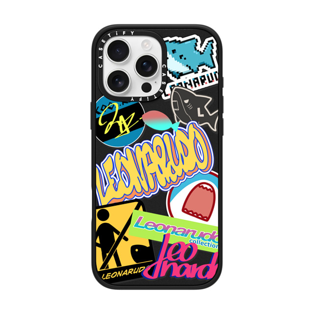 Leonarudo x CASETiFY iPhone 16 Pro Max ケース Cartoon,Street Art マットブラック インパクトケース MagSafe対応 street Leonarudo Father's Day Leonarudo x CASETiFY iPhone 16 Pro Max ケース Cartoon,Street Art マットブラック インパクトケース MagSafe対応 street Leonarudo Father's Day