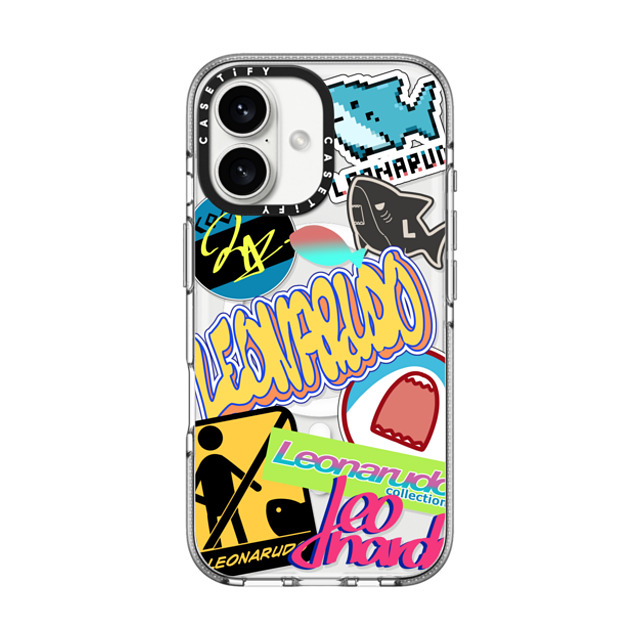 Leonarudo x CASETiFY iPhone 16 Case Cartoon,Street Art Clear Clear Case MagSafe Compatible street Leonarudo Father's Day Leonarudo x CASETiFY iPhone 16 Case Cartoon,Street Art Clear Clear Case MagSafe Compatible street Leonarudo Father's Day