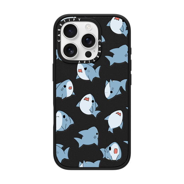 Leonarudo x CASETiFY iPhone 16 Pro ケース マットブラック インパクトケース MagSafe対応 Normal Leonarudo pattern