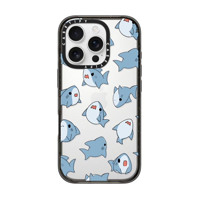 Leonarudo x CASETiFY iPhone 16 Pro ケース ブラック インパクトケース Normal Leonarudo pattern