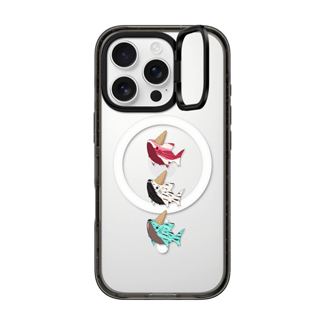 Leonarudo x CASETiFY iPhone 16 Pro ケース Cartoon,Food ブラック インパクトリングスタンドケース MagSafe対応 ice cream Leonarudo Father's Day Leonarudo x CASETiFY iPhone 16 Pro ケース Cartoon,Food ブラック インパクトリングスタンドケース MagSafe対応 ice cream Leonarudo Father's Day