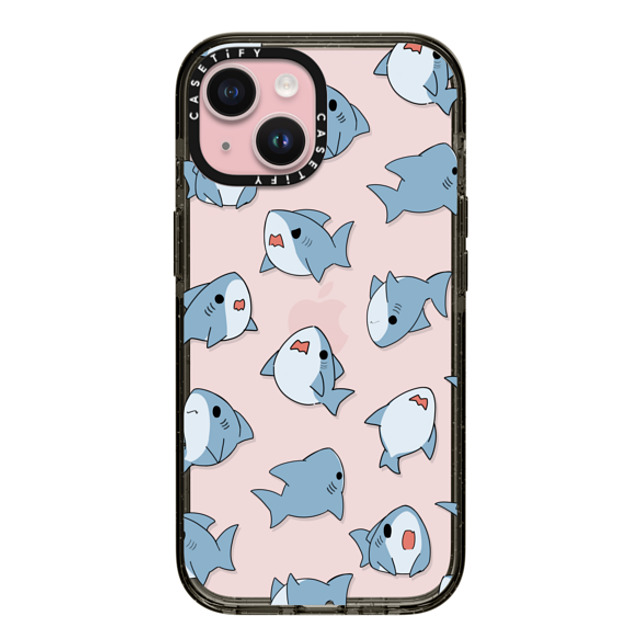 Leonarudo x CASETiFY iPhone 15 ケース ブラック インパクトケース Normal Leonarudo pattern