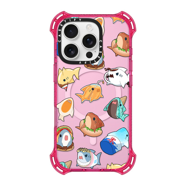 Leonarudo x CASETiFY iPhone 16 Pro Case プリムローズ ピンク バウンスケース Food Leonarudo pattern Leonarudo x CASETiFY iPhone 16 Pro Case プリムローズ ピンク バウンスケース Food Leonarudo pattern