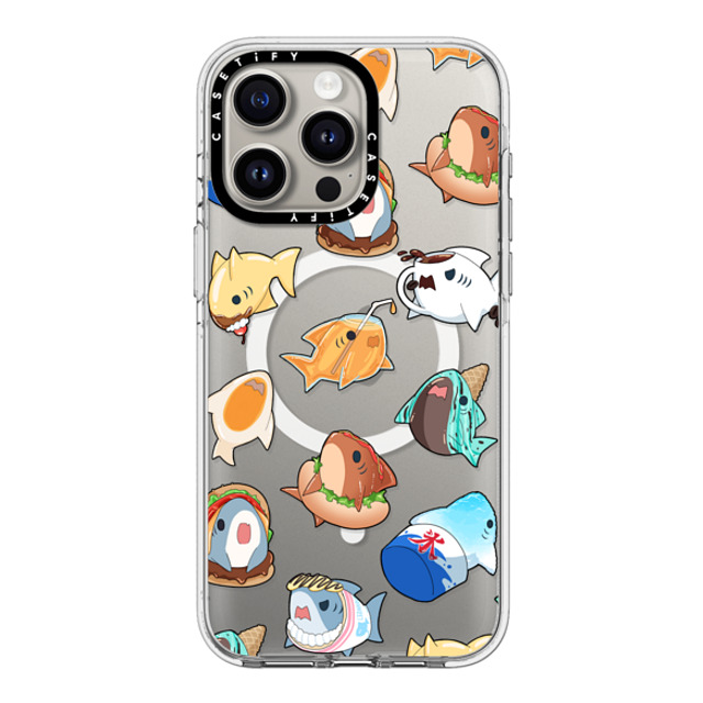 Leonarudo x CASETiFY iPhone 15 Pro Max ケース クリア クリア ケース MagSafe対応 Food Leonarudo pattern