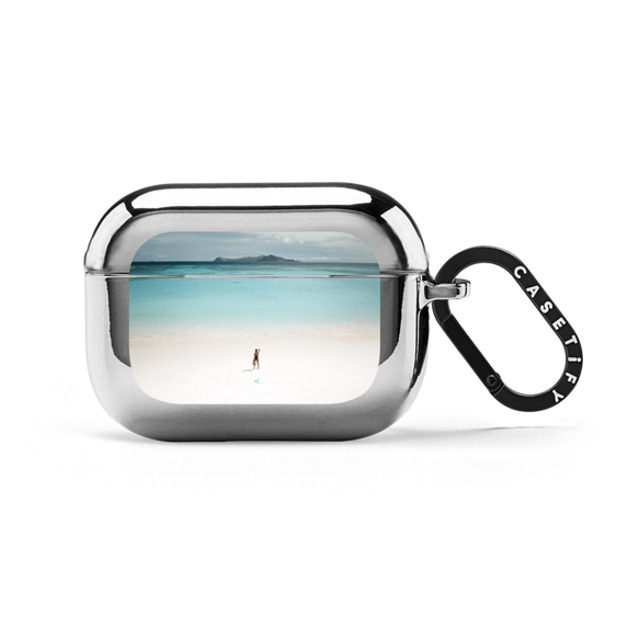 aquabumps x CASETiFY AirPods Pro 2 シルバー ミラー ケース Sea Level Father's Day aquabumps x CASETiFY AirPods Pro 2 シルバー ミラー ケース Sea Level Father's Day