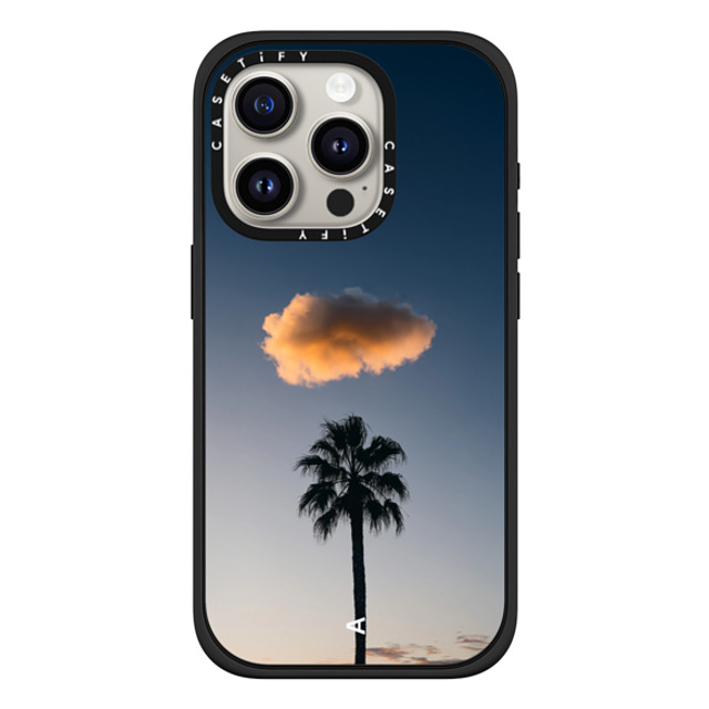 aquabumps x CASETiFY iPhone 15 Pro ケース マットブラック インパクトケース MagSafe対応 One Palm One Cloud Back to School aquabumps x CASETiFY iPhone 15 Pro ケース マットブラック インパクトケース MagSafe対応 One Palm One Cloud Back to School