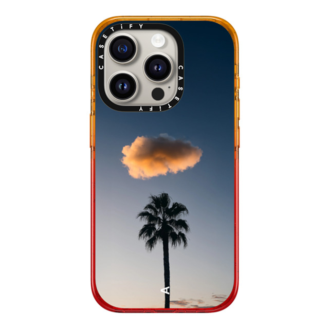 aquabumps x CASETiFY iPhone 15 Pro Case Peach Haze Impact Case One Palm One Cloud Back to School aquabumps x CASETiFY iPhone 15 Pro Case Peach Haze Impact Case One Palm One Cloud Back to School
