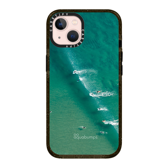 aquabumps x CASETiFY iPhone 13 ケース ブラック インパクトケース Wave Break by Aquabumps