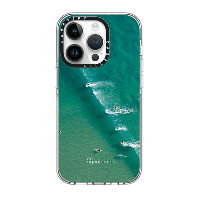 aquabumps x CASETiFY iPhone 14 Pro ケース クリア クリア ケース MagSafe対応 Wave Break by Aquabumps