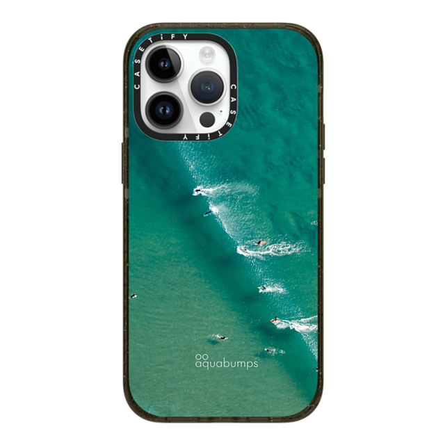 aquabumps x CASETiFY iPhone 14 Pro Max ケース ブラック インパクトケース MagSafe対応 Wave Break by Aquabumps