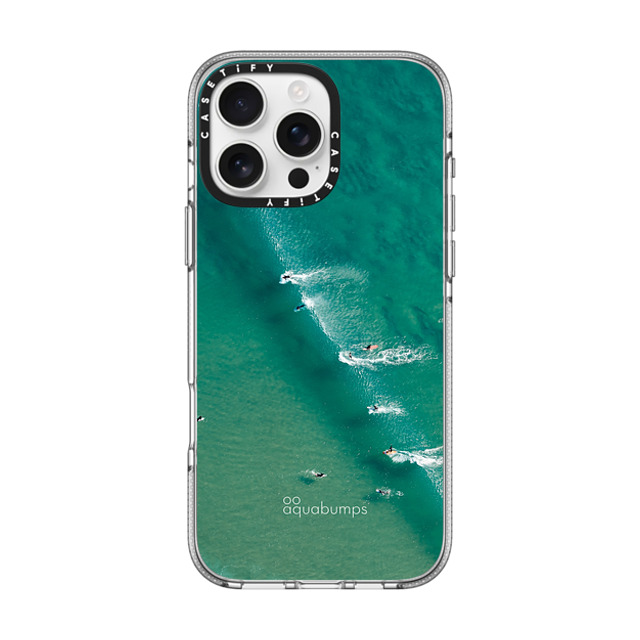 aquabumps x CASETiFY iPhone 16 Pro Max ケース クリア クリア ケース MagSafe対応 Wave Break by Aquabumps