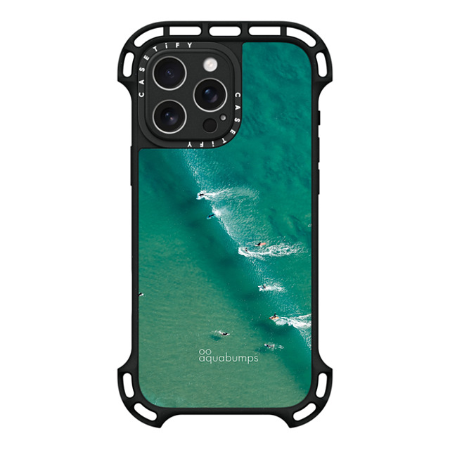 aquabumps x CASETiFY iPhone 16 Pro Max ケース ブラック ウルトラ バウンスケース MagSafe対応 Wave Break by Aquabumps