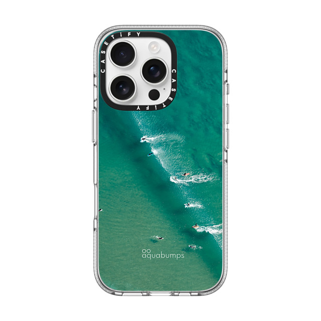 aquabumps x CASETiFY iPhone 16 Pro ケース クリア クリア ケース MagSafe対応 Wave Break by Aquabumps