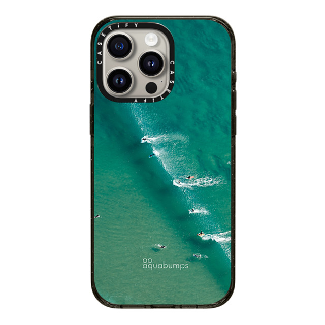 aquabumps x CASETiFY iPhone 15 Pro Max ケース ブラック インパクトケース Wave Break by Aquabumps