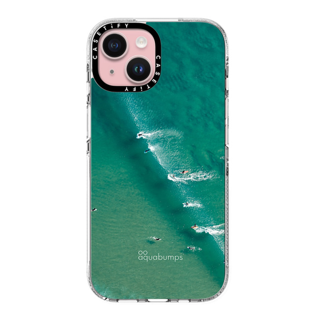 aquabumps x CASETiFY iPhone 15 ケース クリア クリア ケース MagSafe対応 Wave Break by Aquabumps