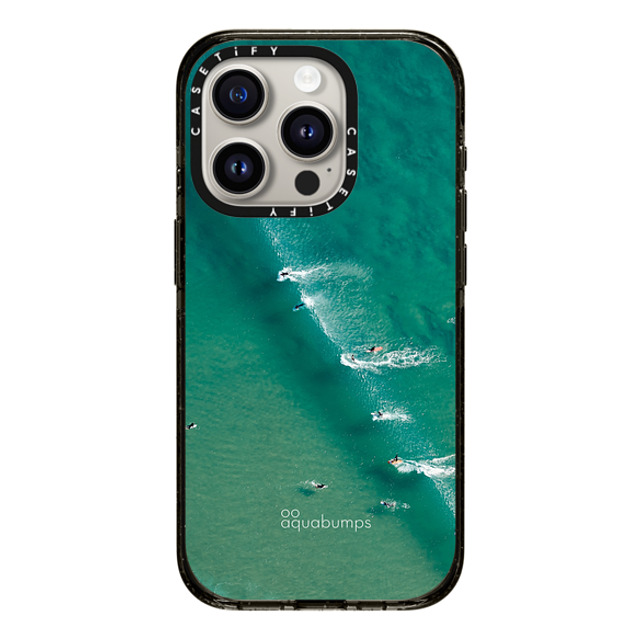 aquabumps x CASETiFY iPhone 15 Pro ケース ブラック インパクトケース Wave Break by Aquabumps