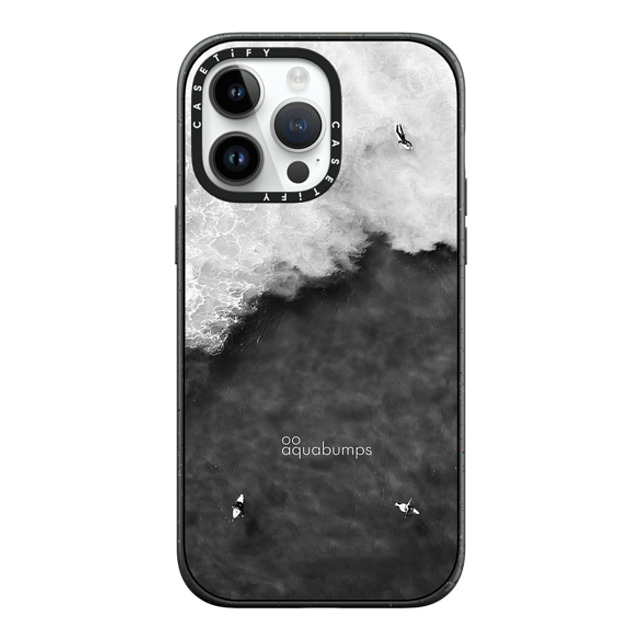 aquabumps x CASETiFY iPhone 14 Pro Max Case Matte Black Impact Case Split Contrasts by Aquabumps aquabumps x CASETiFY iPhone 14 Pro Max Case Matte Black Impact Case Split Contrasts by Aquabumps
