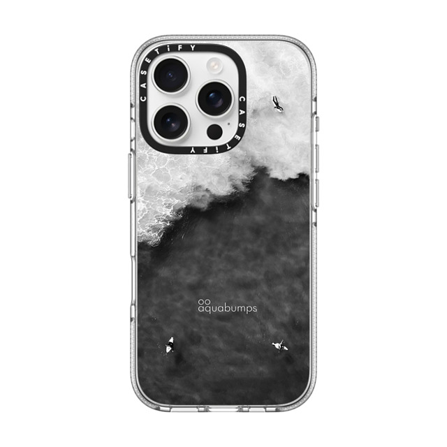 aquabumps x CASETiFY iPhone 16 Pro ケース クリア クリア ケース MagSafe対応 Split Contrasts by Aquabumps