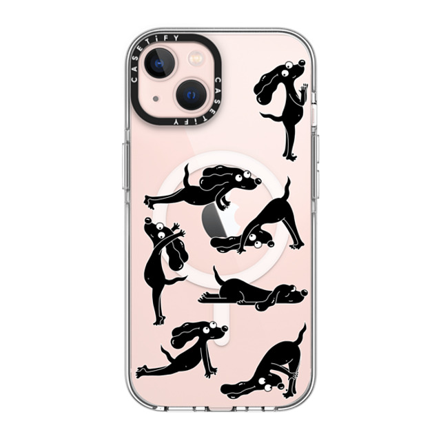 Clo'e Floirat x CASETiFY iPhone 13 ケース クリア クリア ケース MagSafe対応 Yoga Dogs