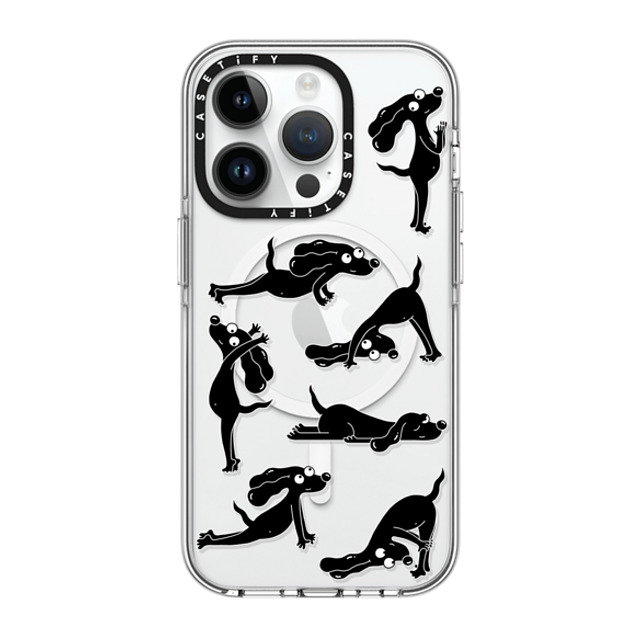 Clo'e Floirat x CASETiFY iPhone 14 Pro ケース クリア クリア ケース MagSafe対応 Yoga Dogs