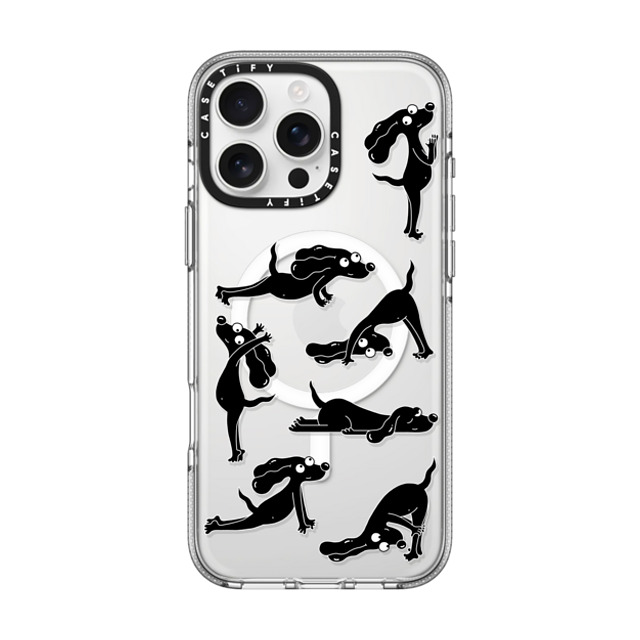 Clo'e Floirat x CASETiFY iPhone 16 Pro Max ケース クリア クリア ケース MagSafe対応 Yoga Dogs