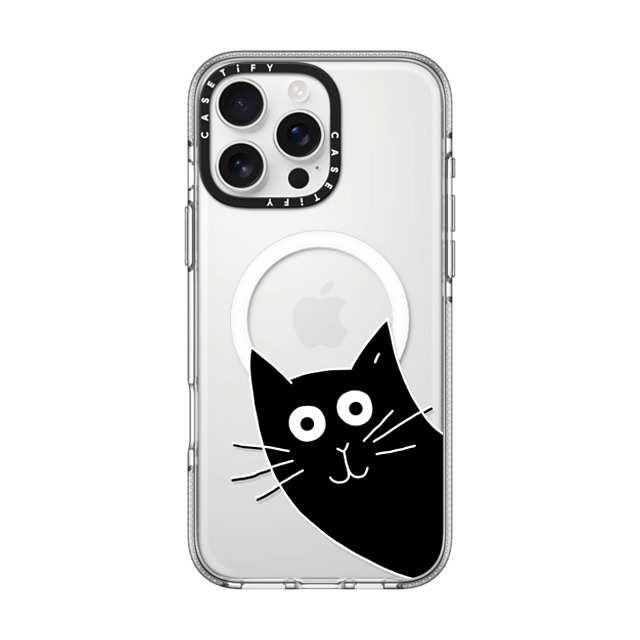 Clo'e Floirat x CASETiFY iPhone 16 Pro Max ケース Sticker,Cat クリア クリア ケース MagSafe対応 Hello Cat Back to School Clo'e Floirat x CASETiFY iPhone 16 Pro Max ケース Sticker,Cat クリア クリア ケース MagSafe対応 Hello Cat Back to School