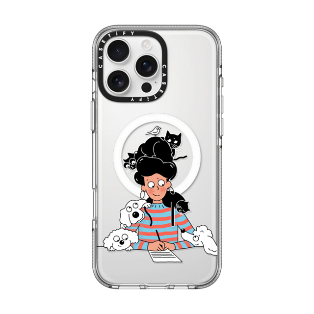 Clo'e Floirat x CASETiFY iPhone 16 Pro Max ケース Dog,Cartoon クリア クリア ケース MagSafe対応 Writing & Pets Mother's Day Clo'e Floirat x CASETiFY iPhone 16 Pro Max ケース Dog,Cartoon クリア クリア ケース MagSafe対応 Writing & Pets Mother's Day