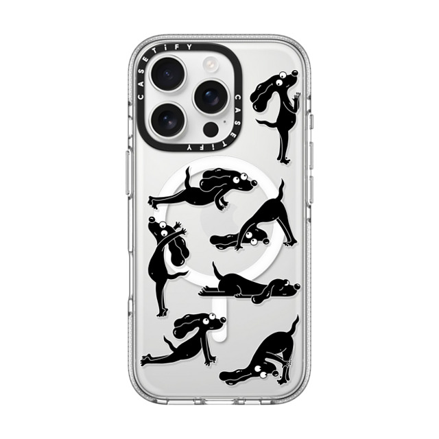 Clo'e Floirat x CASETiFY iPhone 16 Pro ケース クリア クリア ケース MagSafe対応 Yoga Dogs