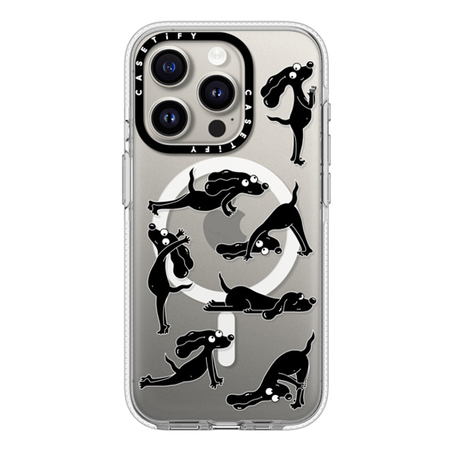 Clo'e Floirat x CASETiFY iPhone 15 Pro ケース クリア クリア ケース MagSafe対応 Yoga Dogs