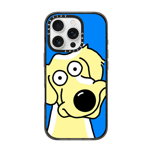 Clo'e Floirat x CASETiFY iPhone 16 Pro ケース Dog,Cartoon ブラック インパクトケース Dog Selfie Back to School Clo'e Floirat x CASETiFY iPhone 16 Pro ケース Dog,Cartoon ブラック インパクトケース Dog Selfie Back to School