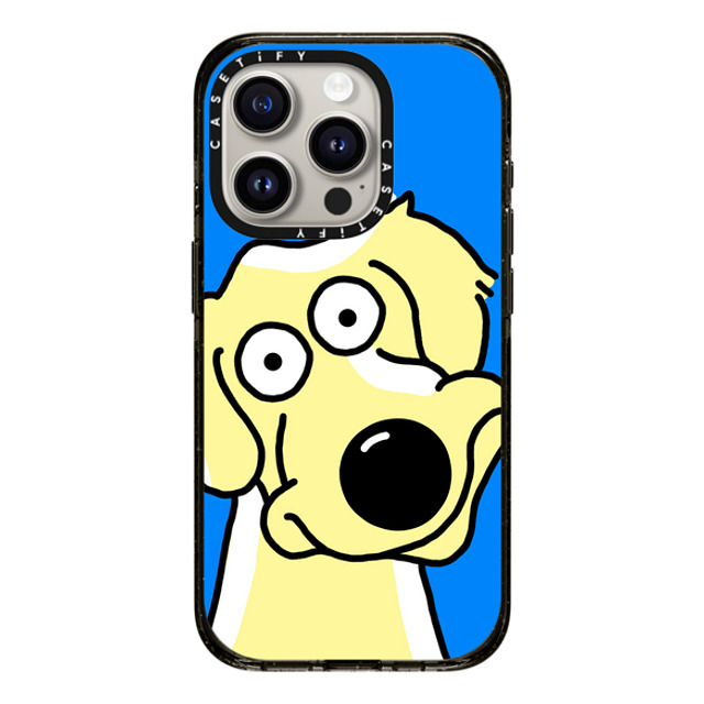 Clo'e Floirat x CASETiFY iPhone 15 Pro ケース Dog,Cartoon ブラック インパクトケース MagSafe対応 Dog Selfie Back to School Clo'e Floirat x CASETiFY iPhone 15 Pro ケース Dog,Cartoon ブラック インパクトケース MagSafe対応 Dog Selfie Back to School