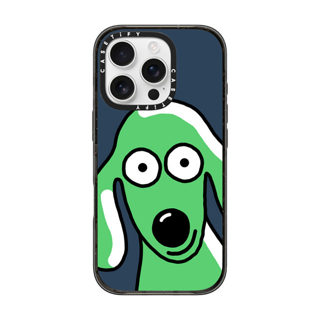 Clo'e Floirat x CASETiFY iPhone 16 Pro Case Dog,Cartoon Black Impact Case Dog Selfie Father's Day Clo'e Floirat x CASETiFY iPhone 16 Pro Case Dog,Cartoon Black Impact Case Dog Selfie Father's Day