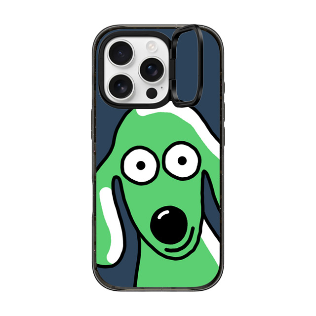 Clo'e Floirat x CASETiFY iPhone 16 Pro Case Dog,Cartoon Black インパクトリングスタンドケース MagSafe対応 Dog Selfie Father's Day Clo'e Floirat x CASETiFY iPhone 16 Pro Case Dog,Cartoon Black インパクトリングスタンドケース MagSafe対応 Dog Selfie Father's Day