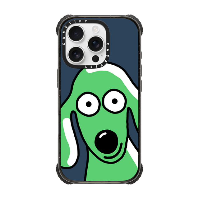 Clo'e Floirat x CASETiFY iPhone 16 Pro Case Dog,Cartoon Black ウルトラ インパクトケース MagSafe 対応 Dog Selfie Father's Day Clo'e Floirat x CASETiFY iPhone 16 Pro Case Dog,Cartoon Black ウルトラ インパクトケース MagSafe 対応 Dog Selfie Father's Day