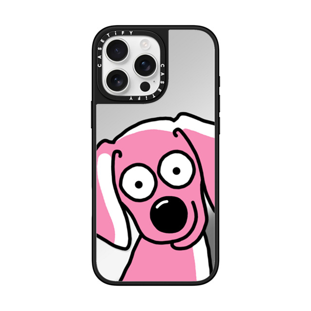 Clo'e Floirat x CASETiFY iPhone 16 Pro Max Case Dog,Cartoon Silver on Black ミラーケース MagSafe対応 Dog Selfie Back to School Clo'e Floirat x CASETiFY iPhone 16 Pro Max Case Dog,Cartoon Silver on Black ミラーケース MagSafe対応 Dog Selfie Back to School